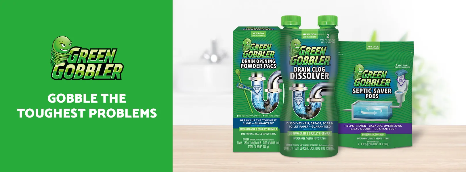 Drain openers, surface cleaners, bathroom deodorizers and herbicide alternatives that offer a safe and natural solution to everyday cleaning challenges.