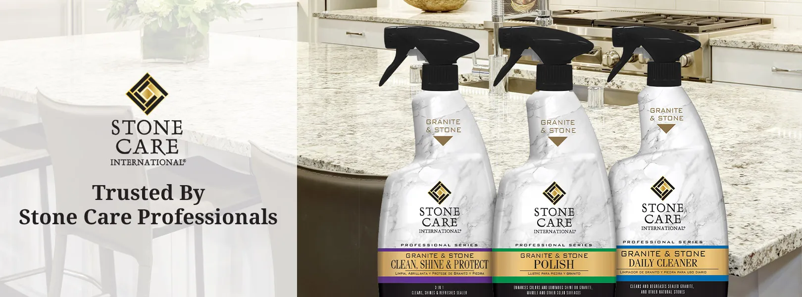 Safely clean, protect and maintain the natural beauty of stone surfaces.